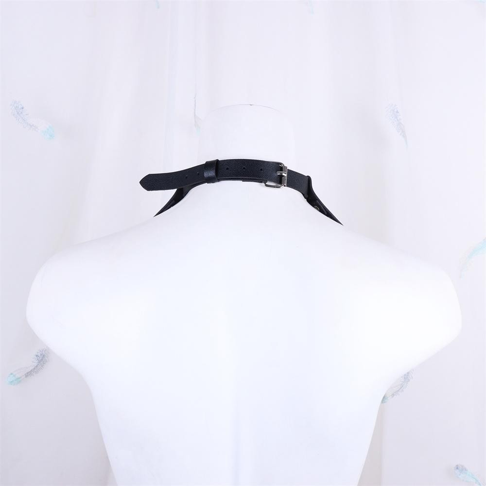 Black Gothic Punk Leather Choker Necklace Rivet Collar Beautiful Jewelry Gift