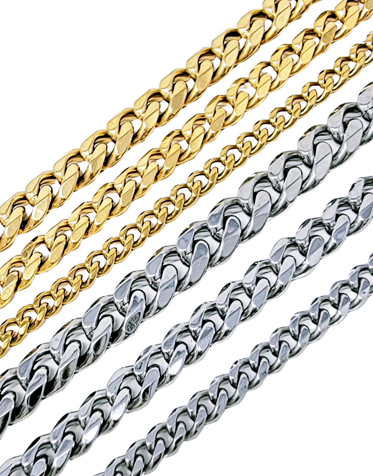 Stainless Steel Figaro Chain 5mm, 7mm 16″,18″,20″, 24″ Necklace for Men & Women