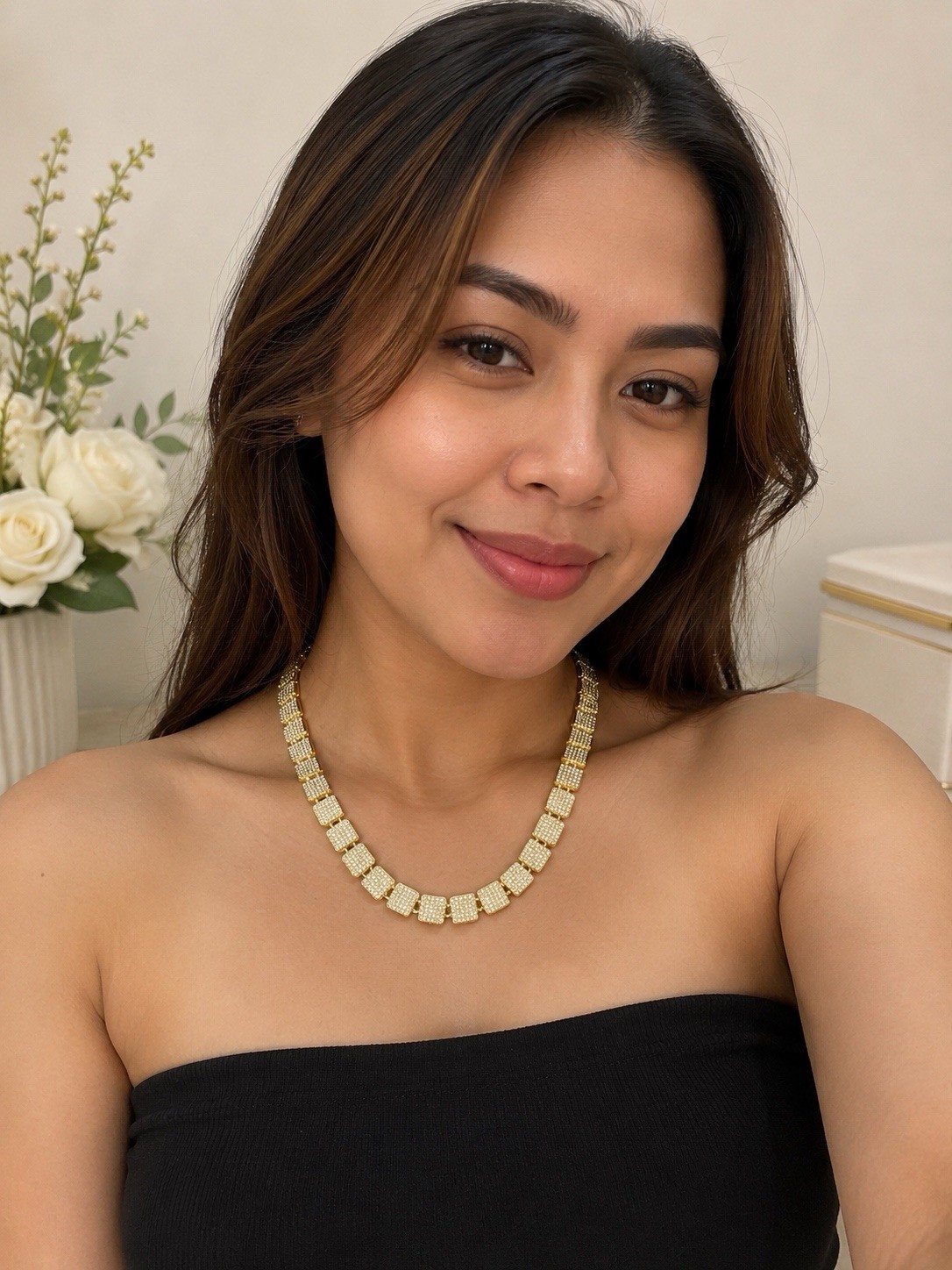 18” Gold Pavé Iced Out Necklace
