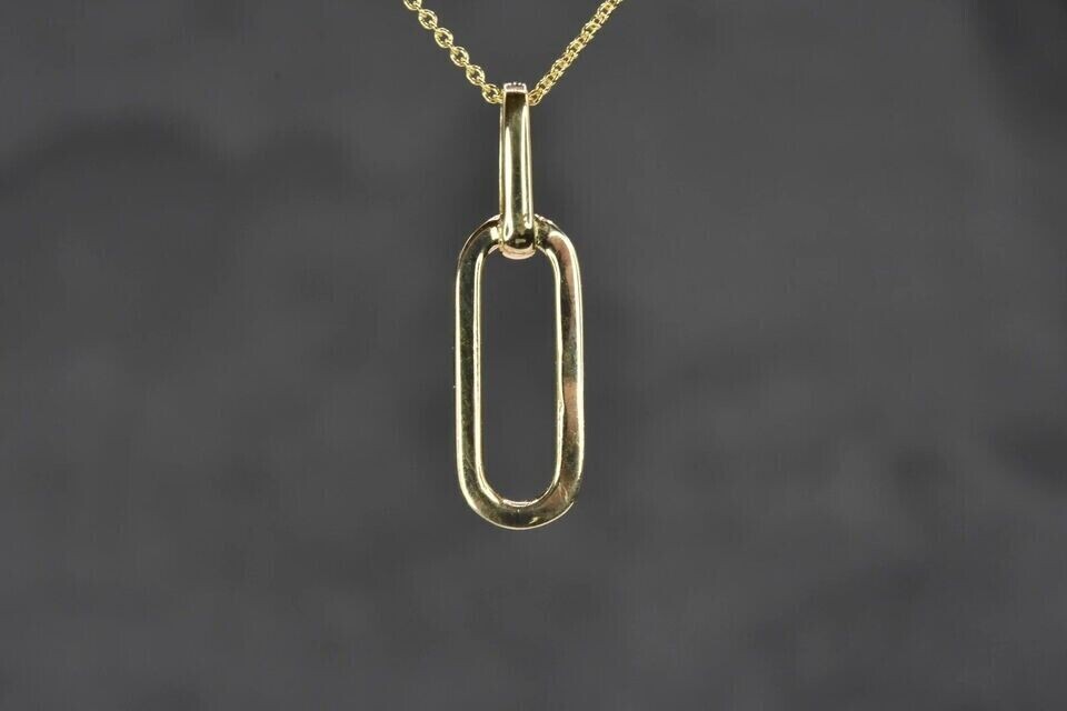 1.20Ct Round Cut Simulated Diamond Pendant In 14K Yellow Gold Plated 925 Silver