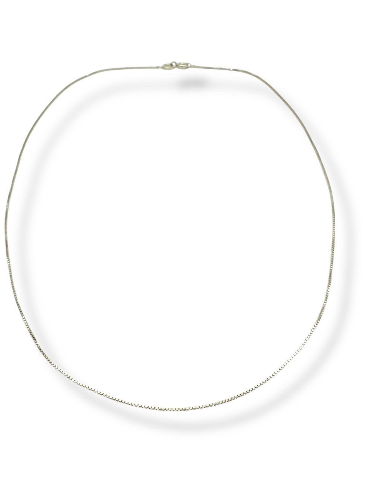 Italian 925 Sterling Silver Venetian Box Chain Necklace – 20”