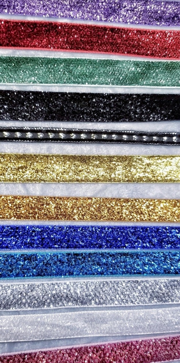 ALL COLORS Ribbon Choker Necklace Velvet Glitter Sequins Holidays