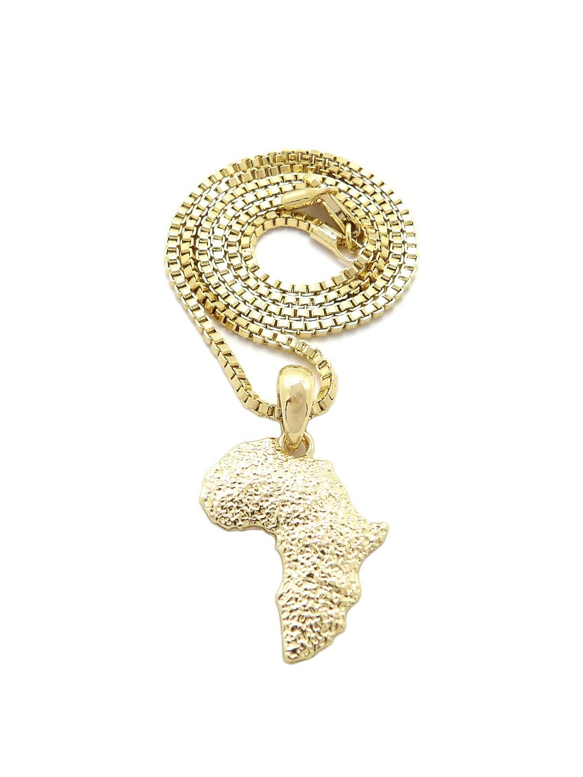 Mini Size Africa Continent Pendant 18″,20″,24″ Various Chain Necklace XMP162