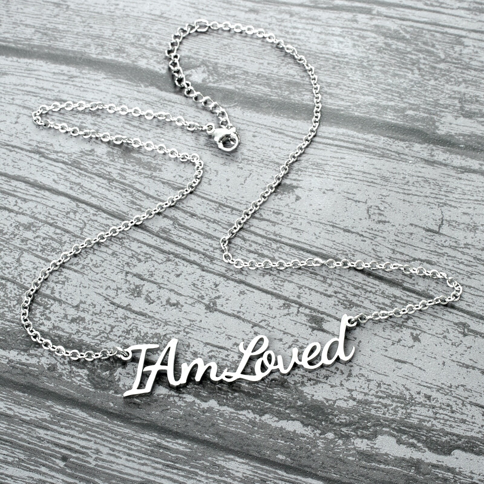 I Am Loved Necklace Mental Health Positivity Self Love Gift Depression