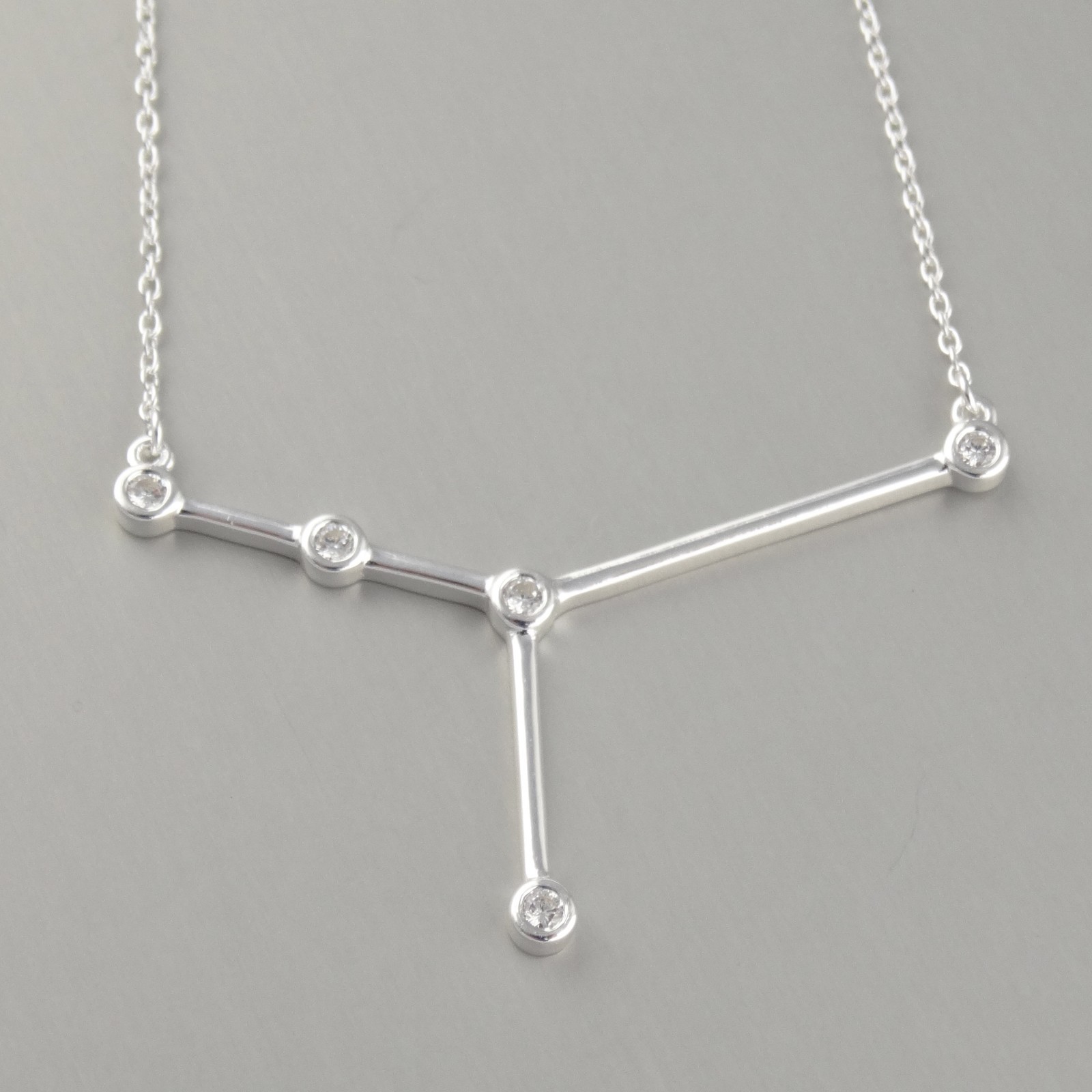 Cancer Constellation Necklace – 925 Sterling Silver – Stars Horoscope Zodiac NEW