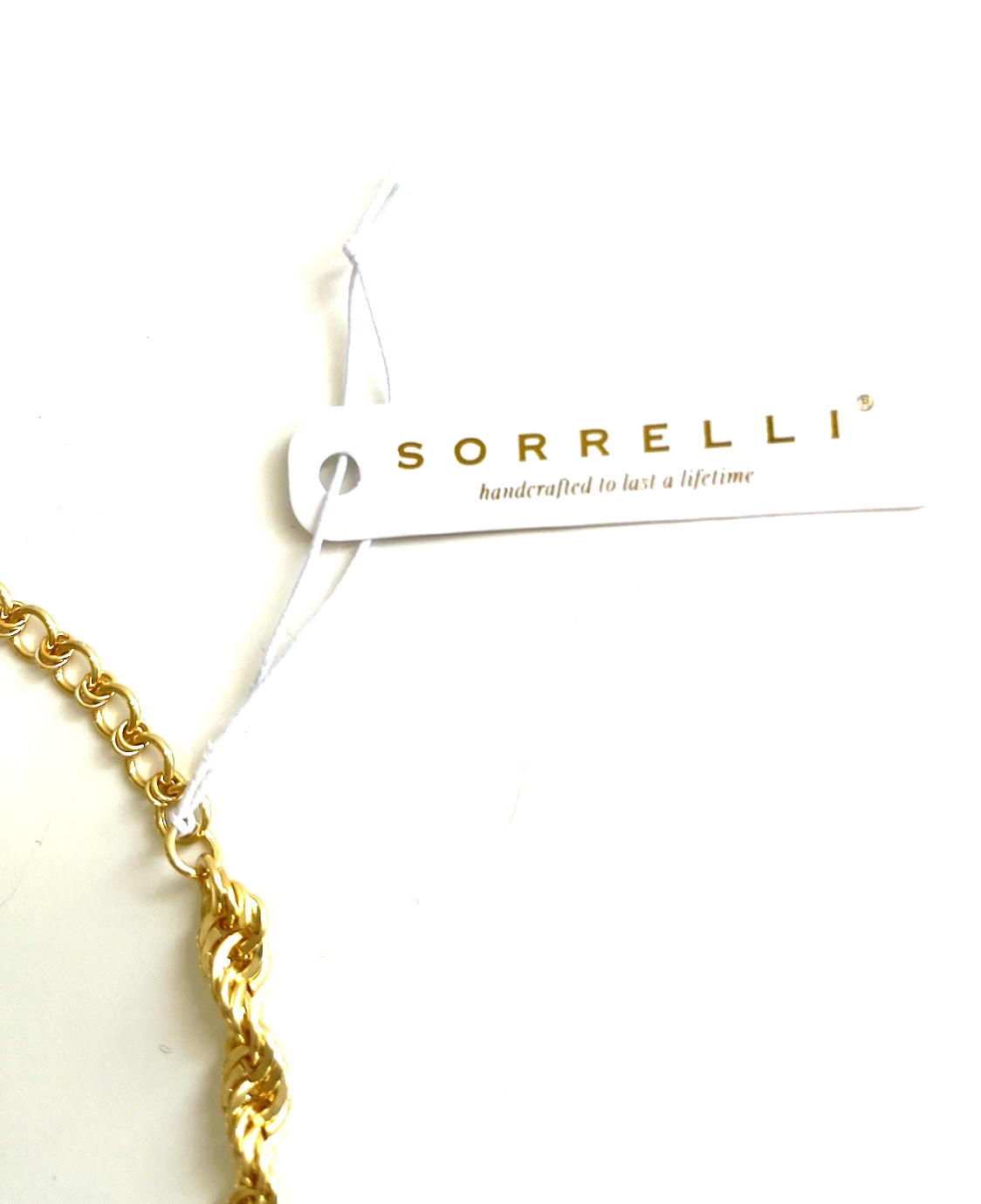 Sorrelli Chunky Crystal Heart Pendant Necklace in Modern Pearl NWT $150.00