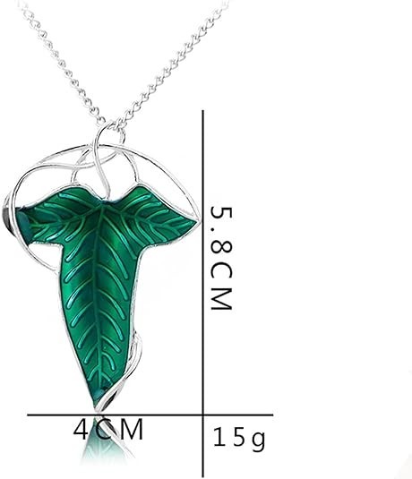 3 Set Lord of the Ring Elven Leaf Aragorn Arwen Evenstar Pendant Chain Necklace
