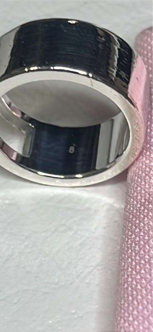 Shining Beauty! GUCCI G Logo Ring, Size 8, Ring & Necklace Set.