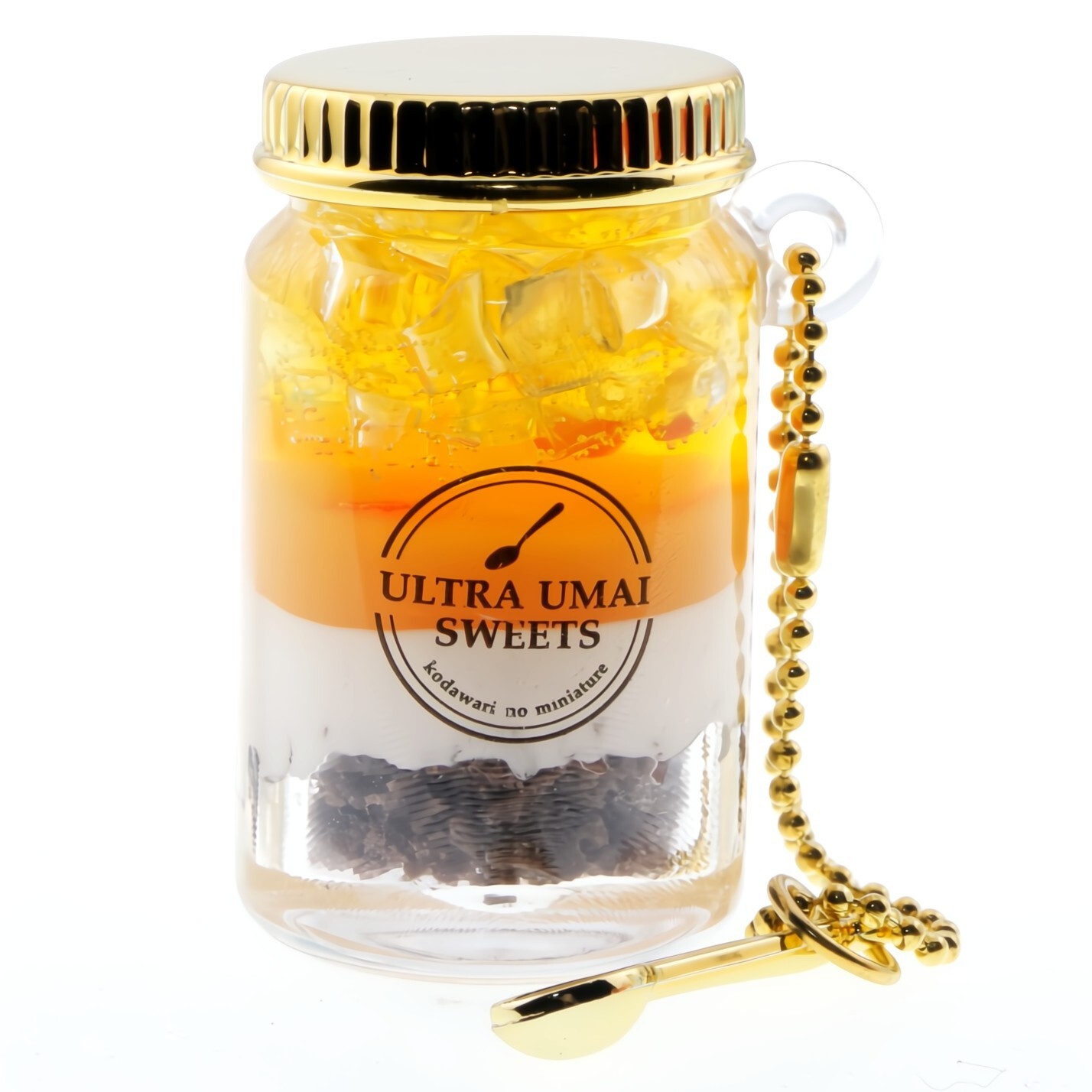 Cake Jar Glass Bottle Spoon Pendant Vial Charm Clear 1 Random Gashapon Figure