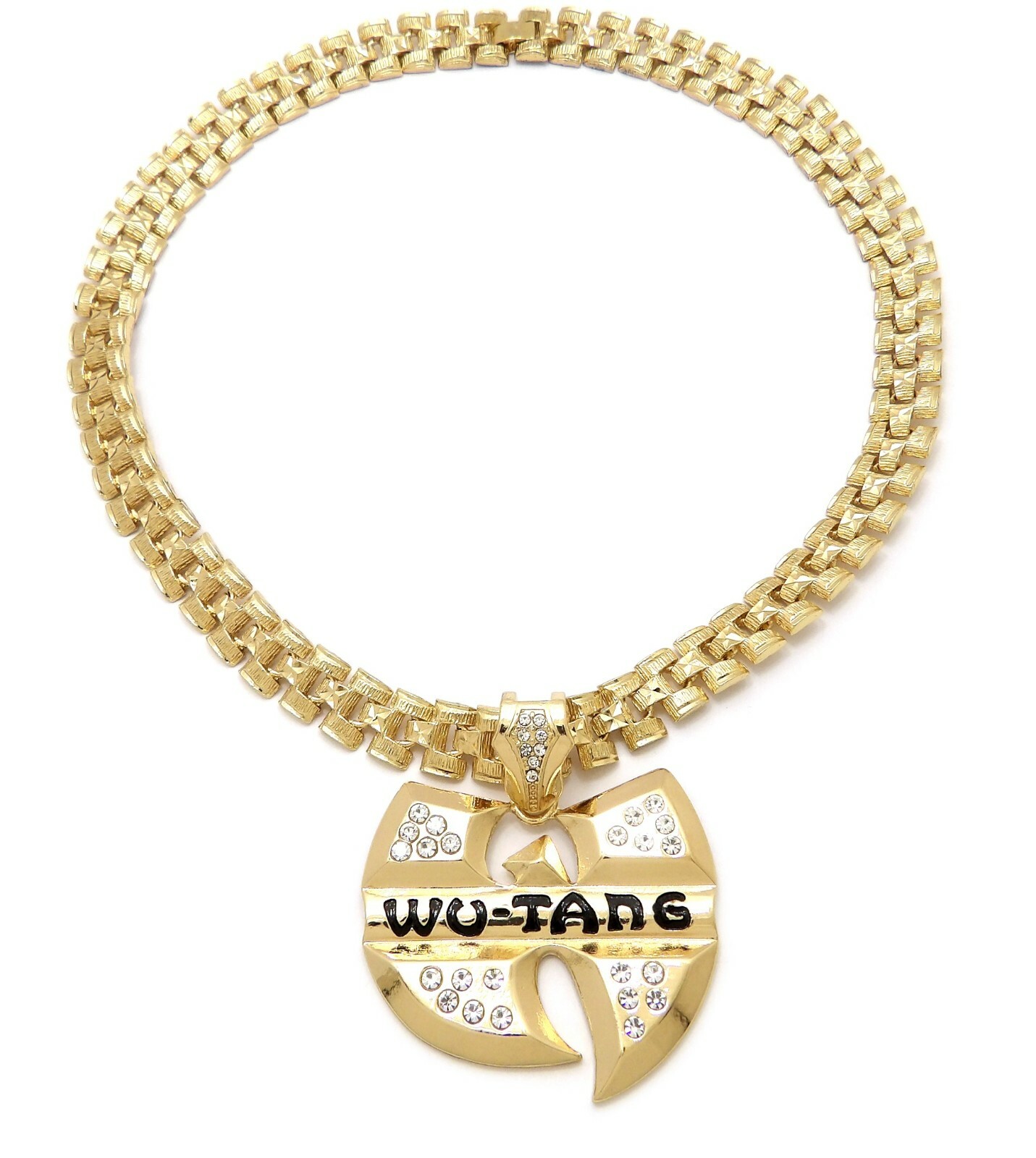 New Iced Hip Hop Wu Tang Pendant 13mm/24″ Tank Chain Necklace RC3855