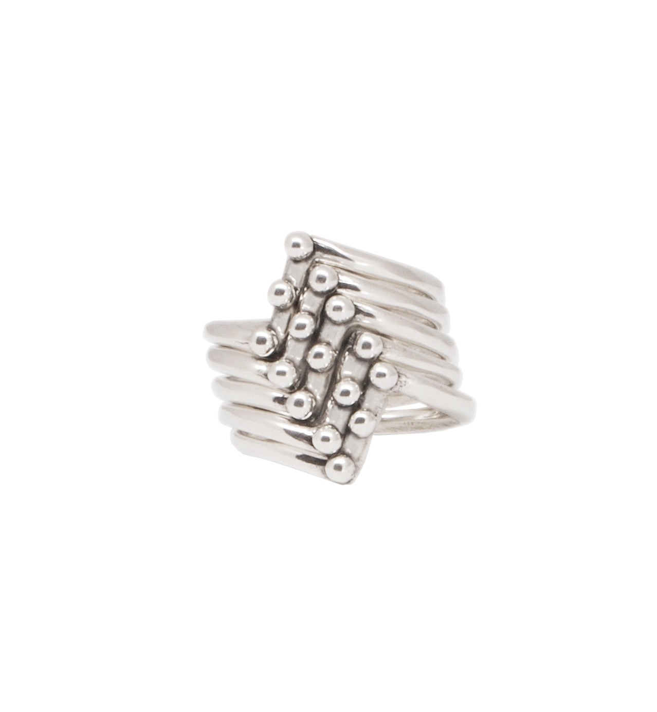 CXC Jewelry ring silver plated made in Spain size 6.5