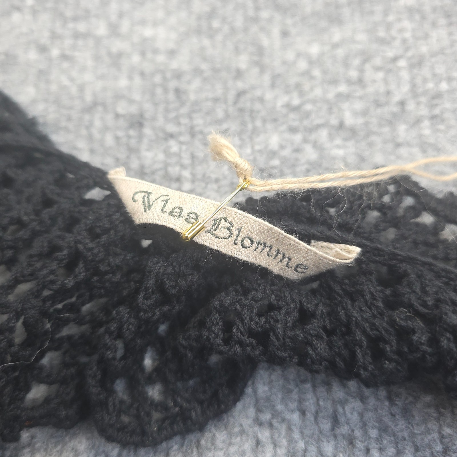 VLAS BLOMME Crochet Chocker Neck Tie Accessory Women’s One Size Cotton NWT