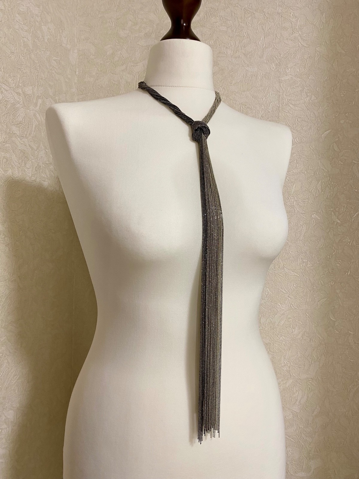 Fabiana Filippi Monili Chain Tassel Necklace