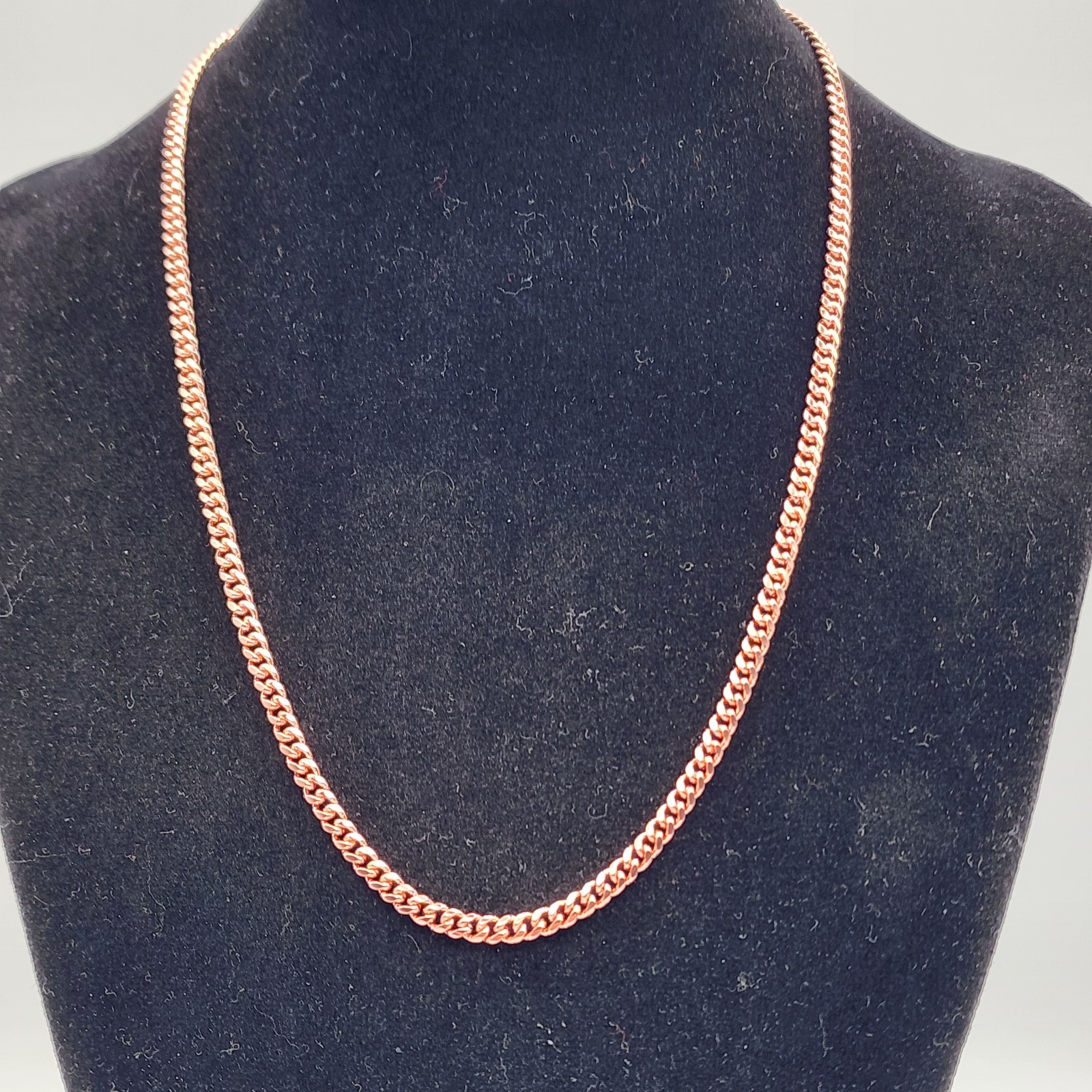 Pure Copper Cuban Link Chain Necklace – 20 Inch – 4mm