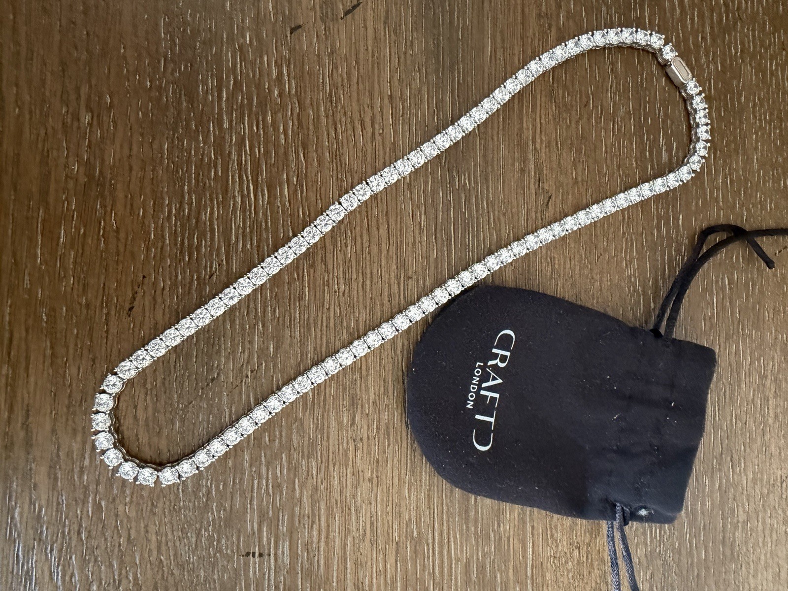 New-CraftD tennis chain necklace 20inch cubic bling-5mm