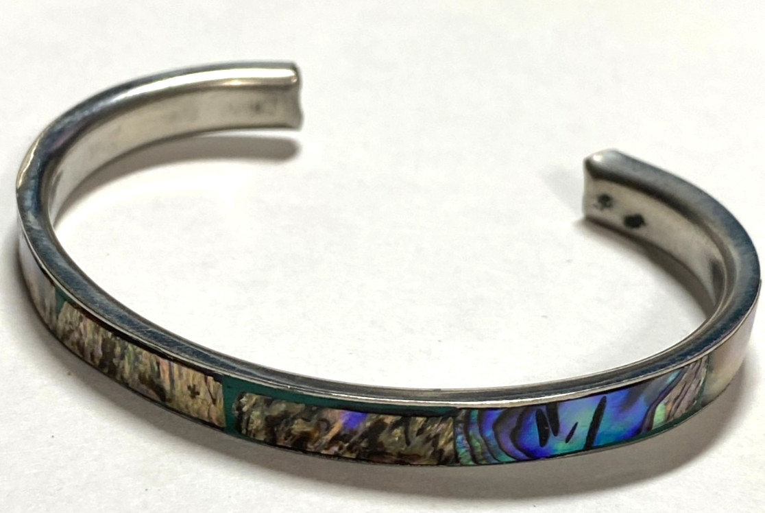 Abalone Mother of Pearl Shell Bangle Bracelets