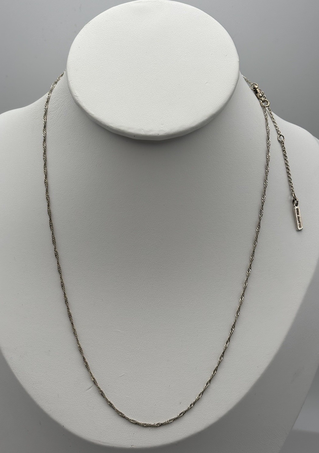 Country Road Sterling Silver Rope Chain Necklace 50cm Signed