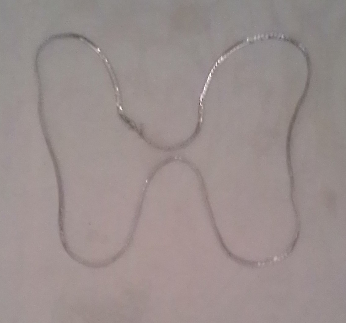 Silver Tone Metal Chain Necklace with Lobster Clasp, No Stone