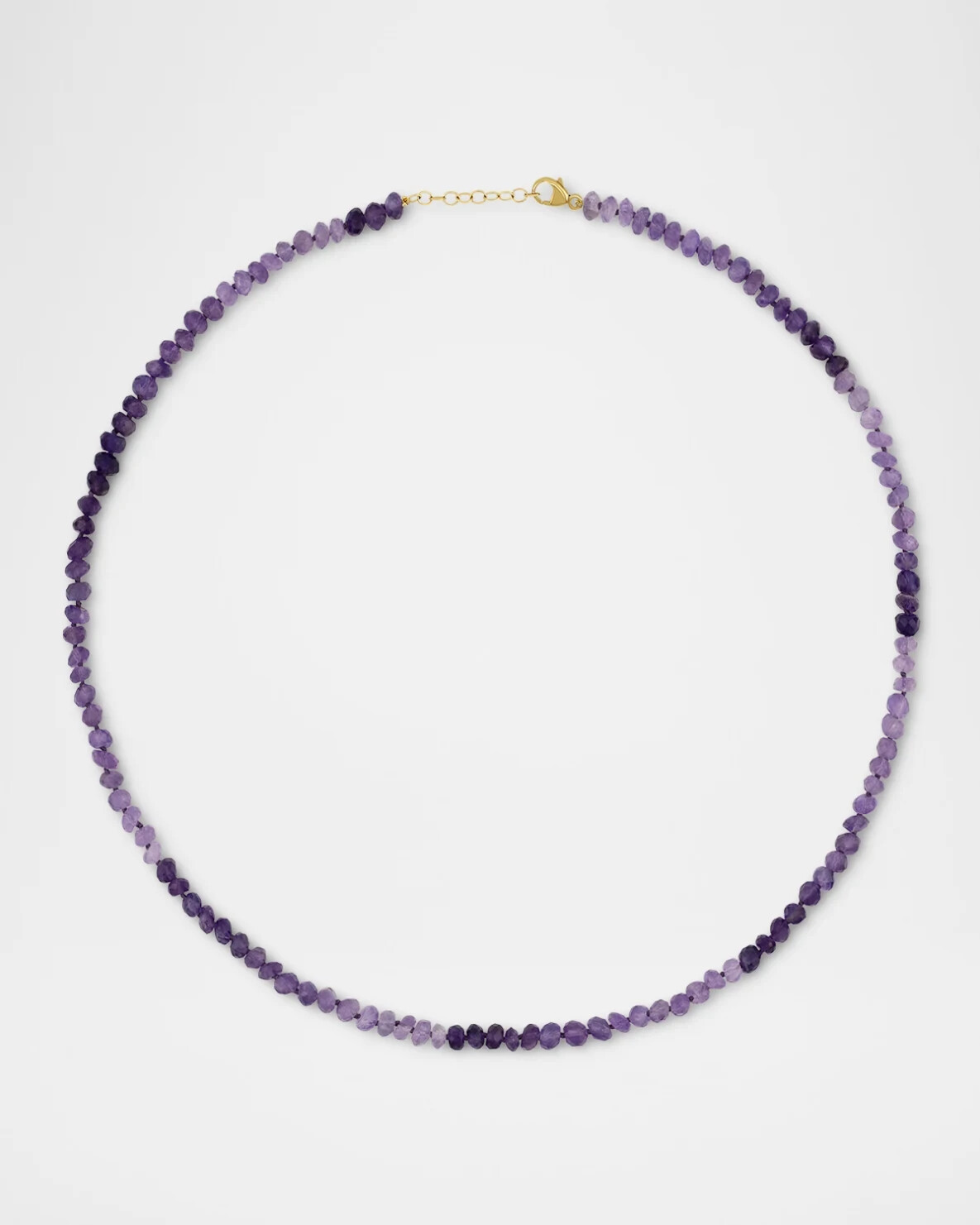 Natural Delicate Amethyst Choker Round 3mm Purple Beads Healing Energy Necklace