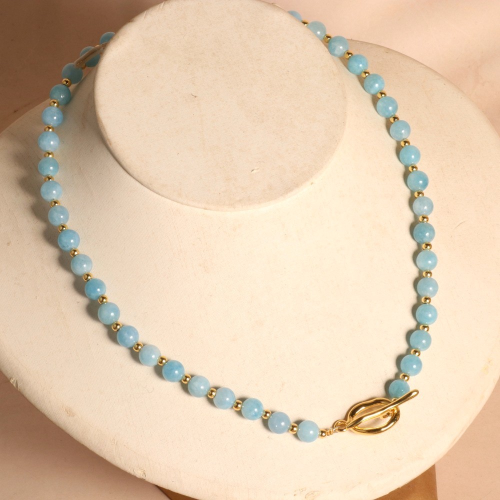 Vintage French OT Clasp Beaded Choker |Handmade Layering Women Crystal Necklace