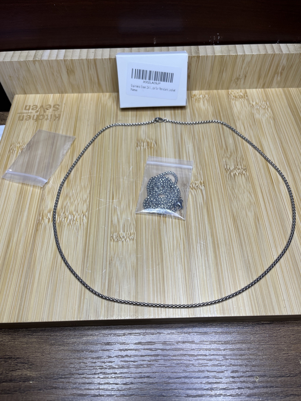 Stainless Steel Square Rolo Box Chain Necklace for Men and Women 24” 2pk 3mm