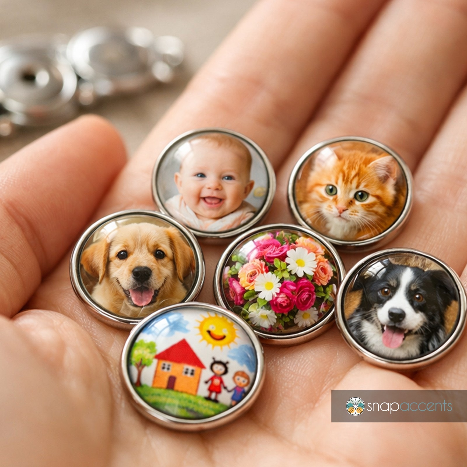 Snap Jewelry Ginger Charm Necklace Timeless Pendant Fits 18MM 20MM Buttons