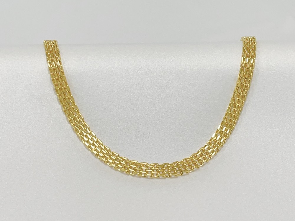 18K Yellow Gold Oyster Link Chain Necklace Bracelet Men’s Women 8mm SZ 18-24inch