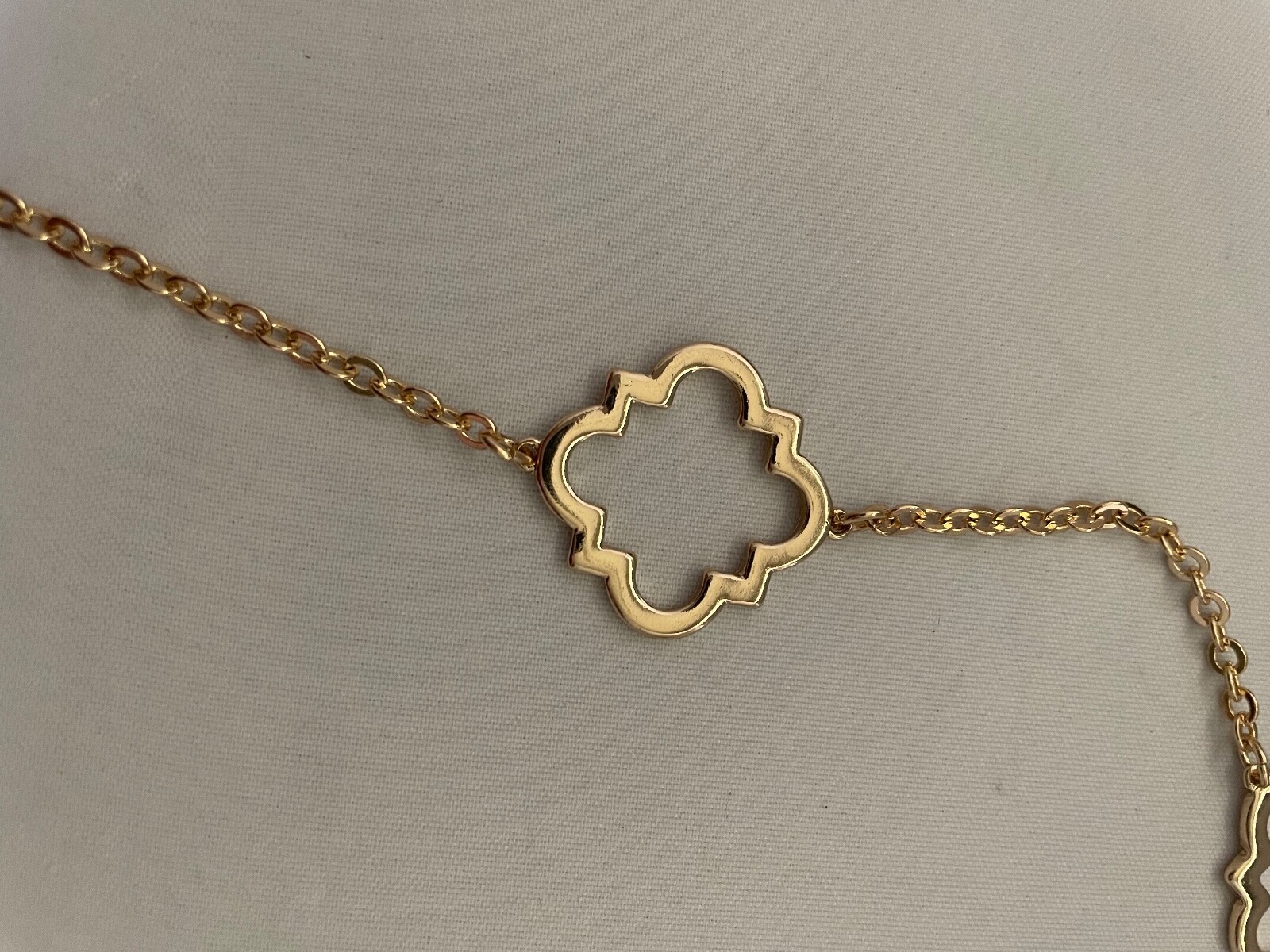 Long Gold Necklace Adjustable 17 to 20in by Crown & Ivy New with Tags