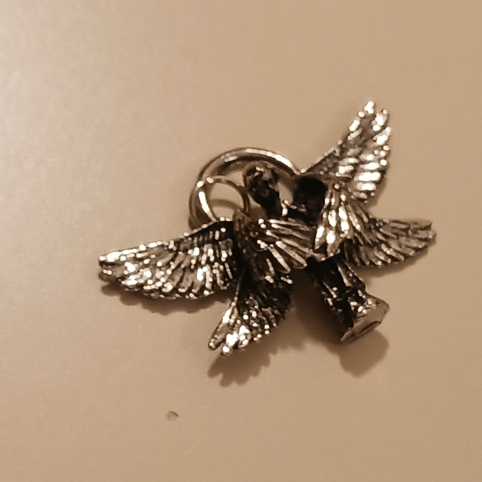 Vintage Praying Angel Pendant Necklace Unisex Adult Traveler Jewelry Gift SS SP