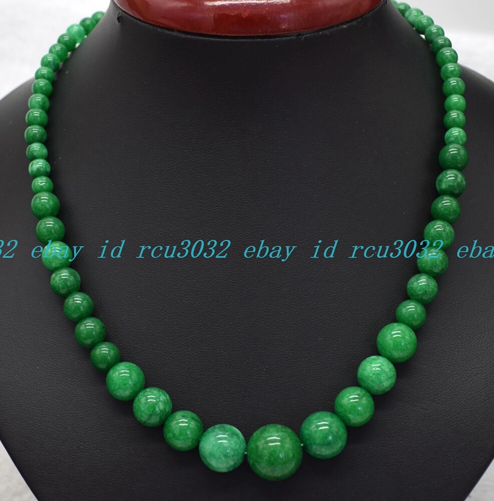 6-14mm Multicolor Natural Gemstone Round Beads Jewelry Necklace 18 Inches