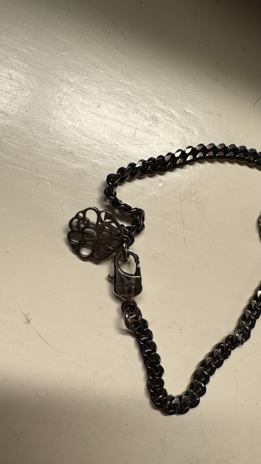 Alexander McQueen Skull Snake Silver Necklace – Excellent