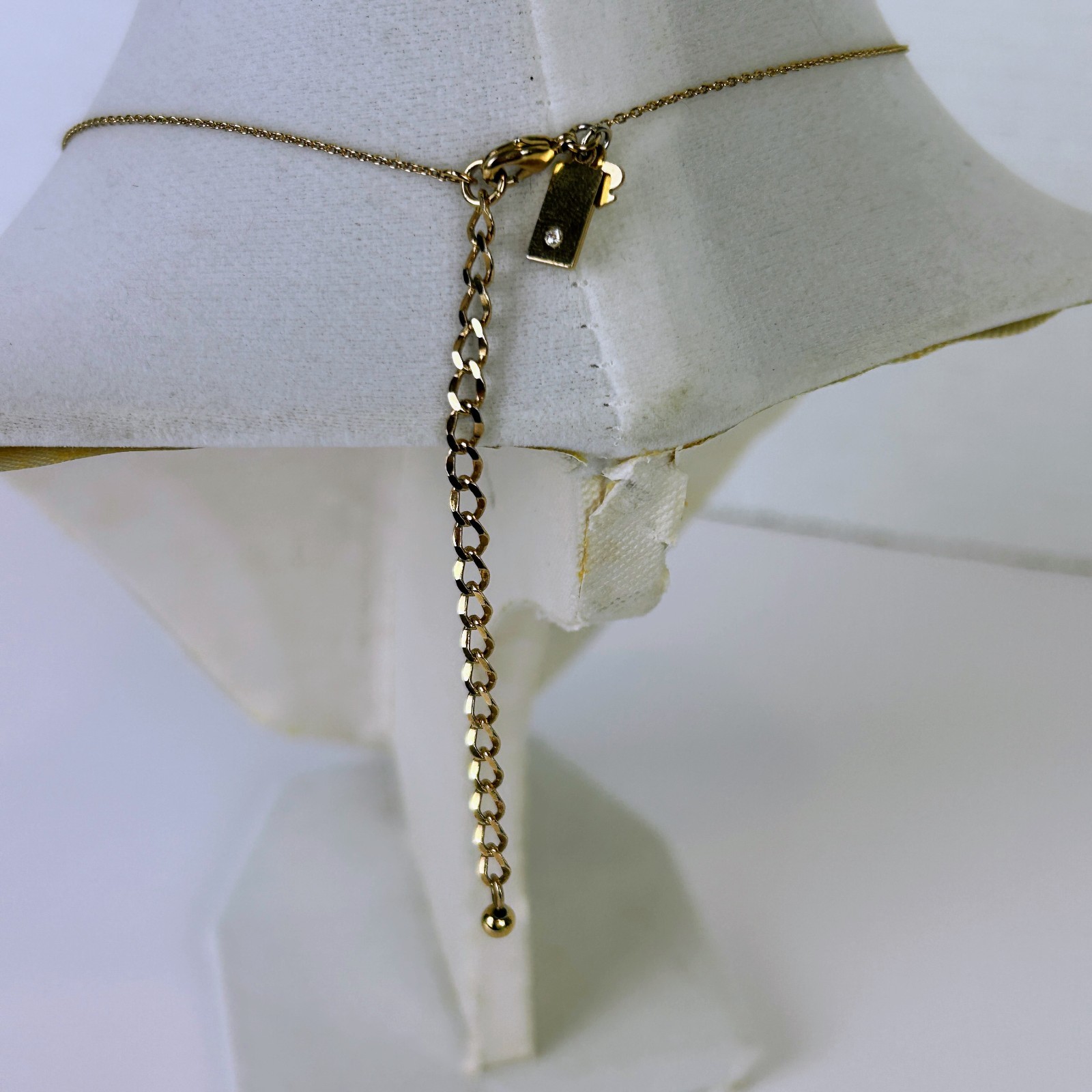 Kate Spade One in a Million Pendant Necklace D Initial Engraved Gold Adjustable