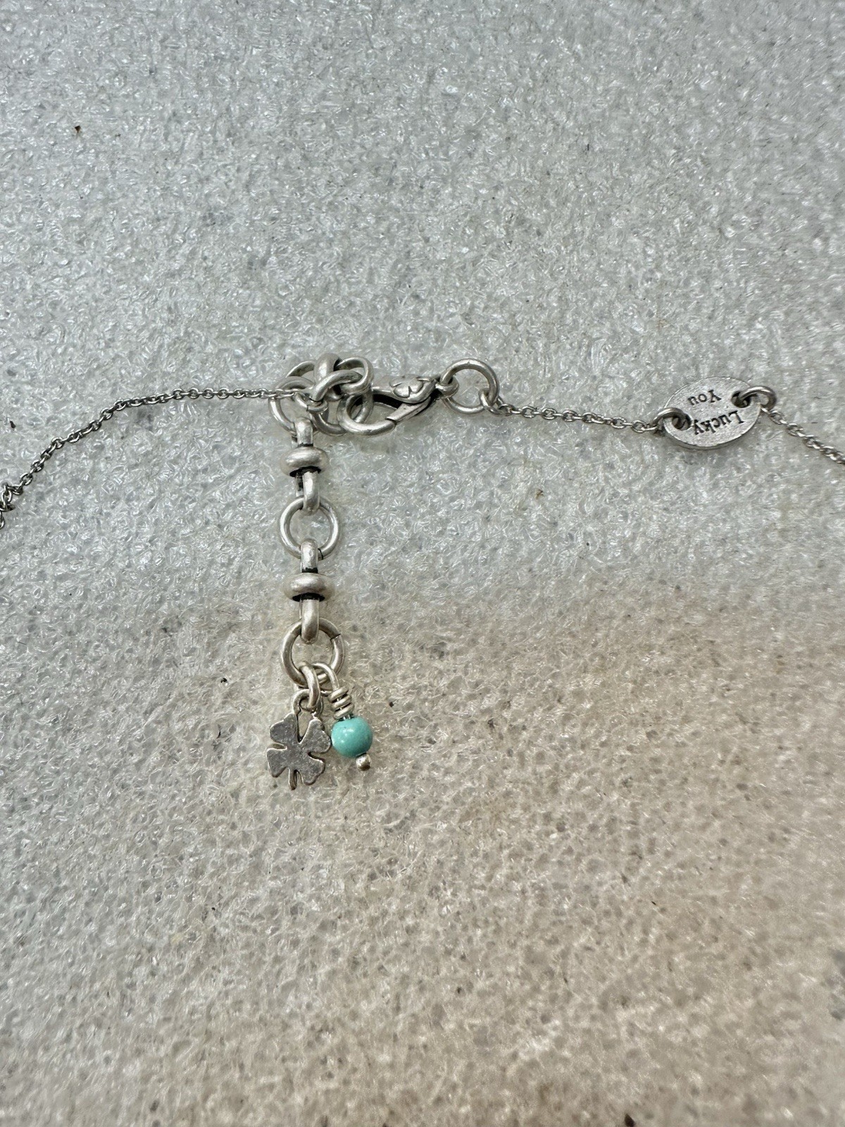 LUCKY Brand 3 Peace Signs 18” Necklace