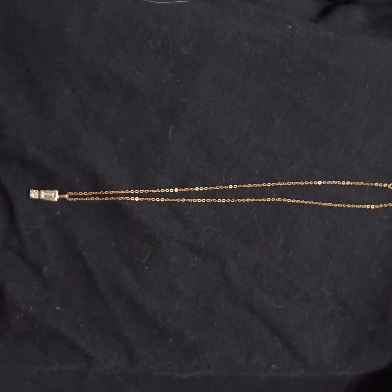 14k Yellow Gold 10″ Necklace With Lab Grown Diamond Pendant