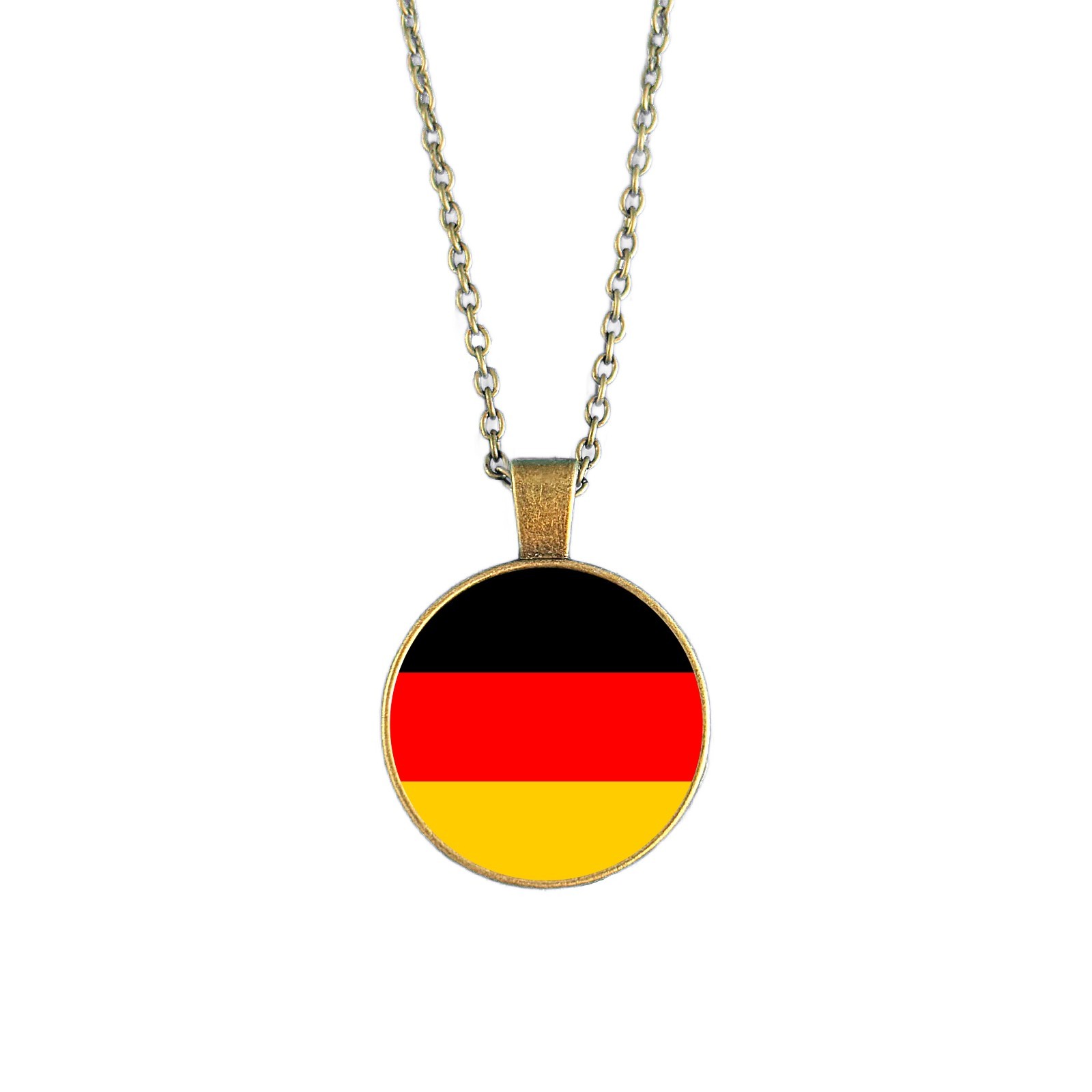 Germany Flag Necklace • German Pendant Jewellery • Gift for German Women