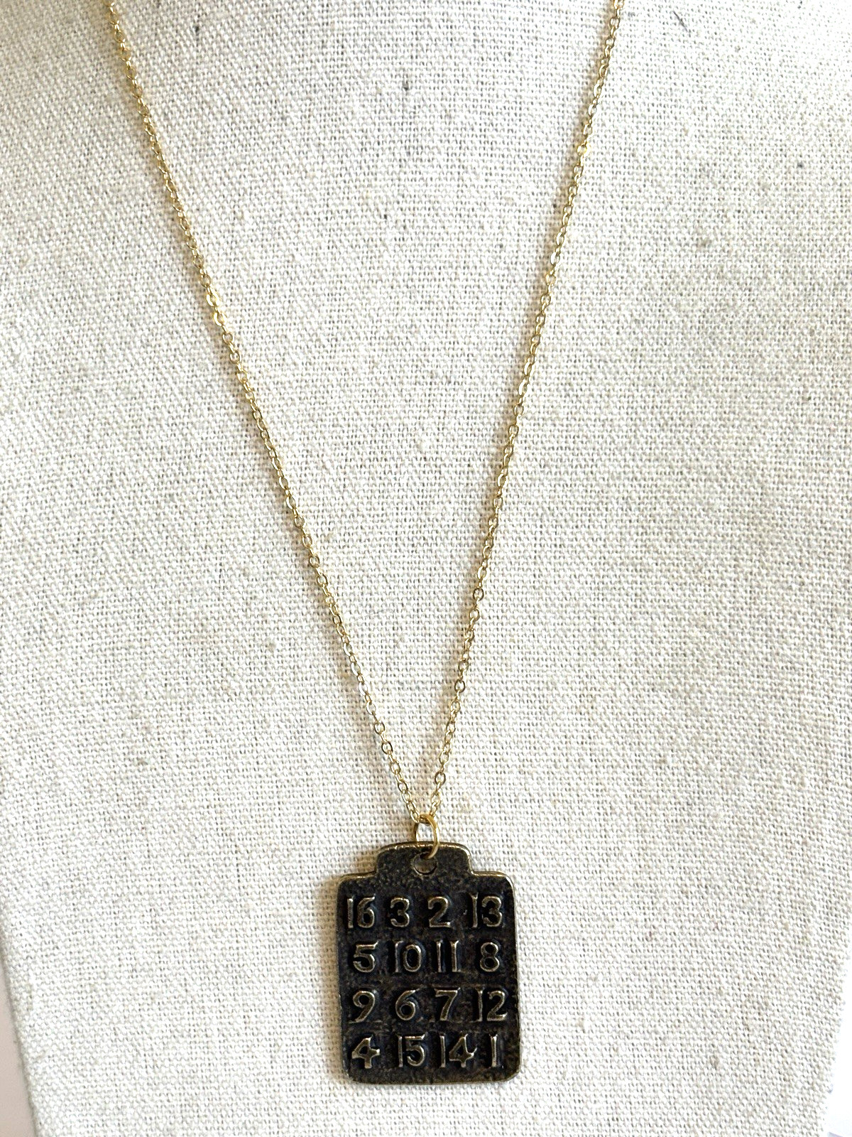 Lucky Number Magic Square Good Luck Necklace Pendant