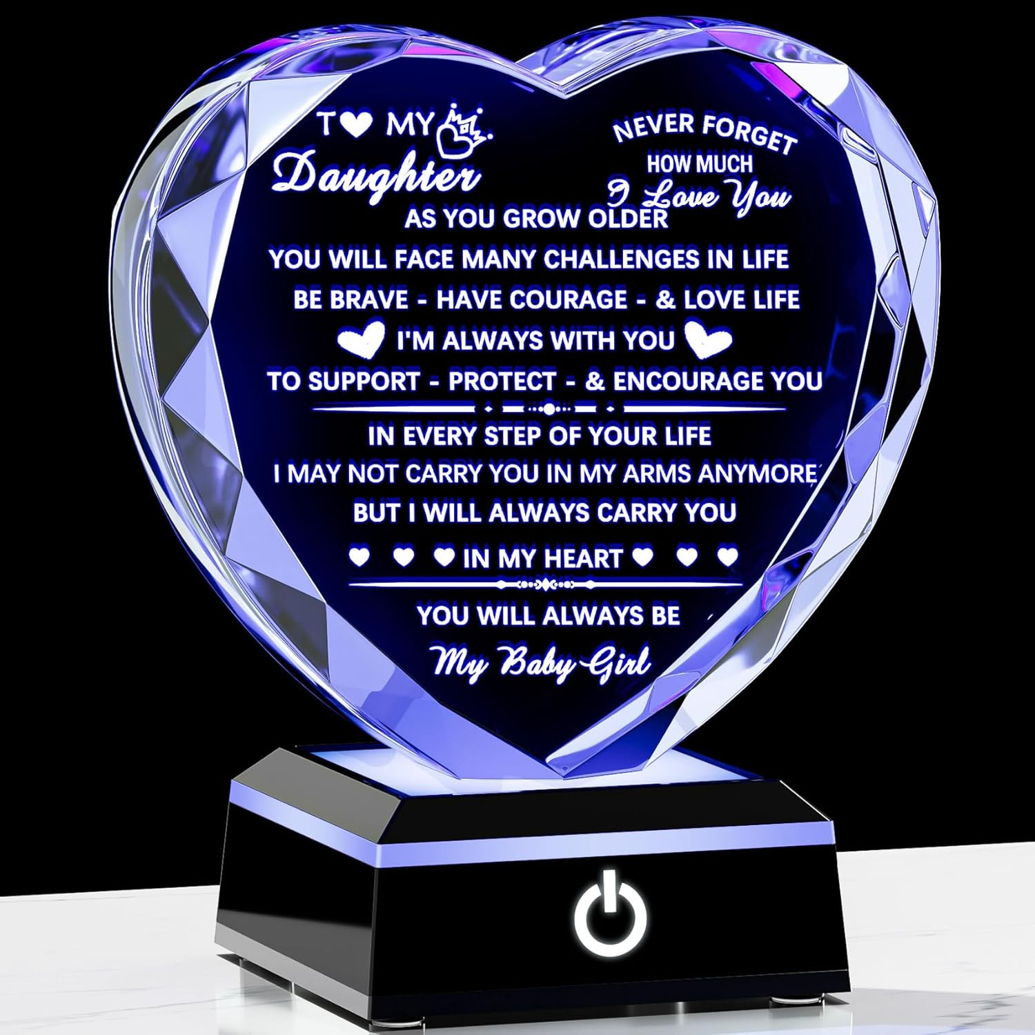 Daughter Gifts from Mom Dad Birthday Gifts for Daughter Adult to My Daughter Hea