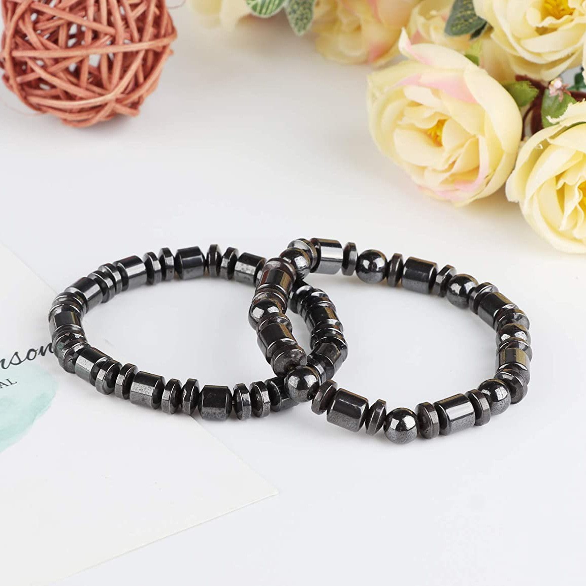 Black Magnetic Health Bracelet Colour Bangle Arthritis Cooper Pain Relief Gift