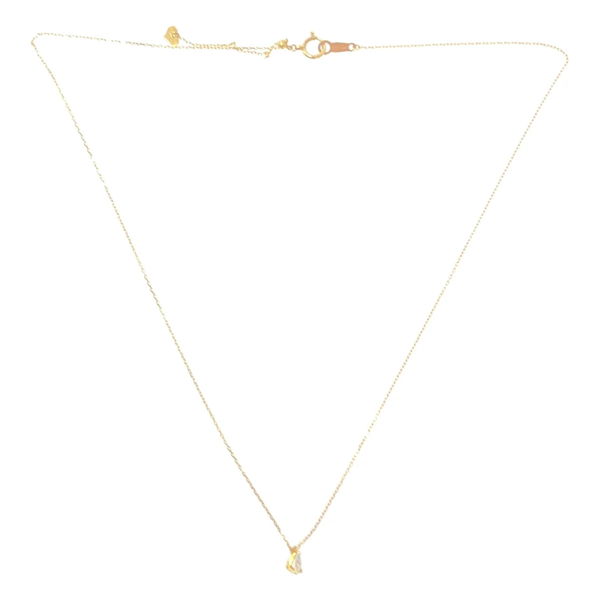 LK Salon Lab Glow Diamond Necklace Gold Womens Used