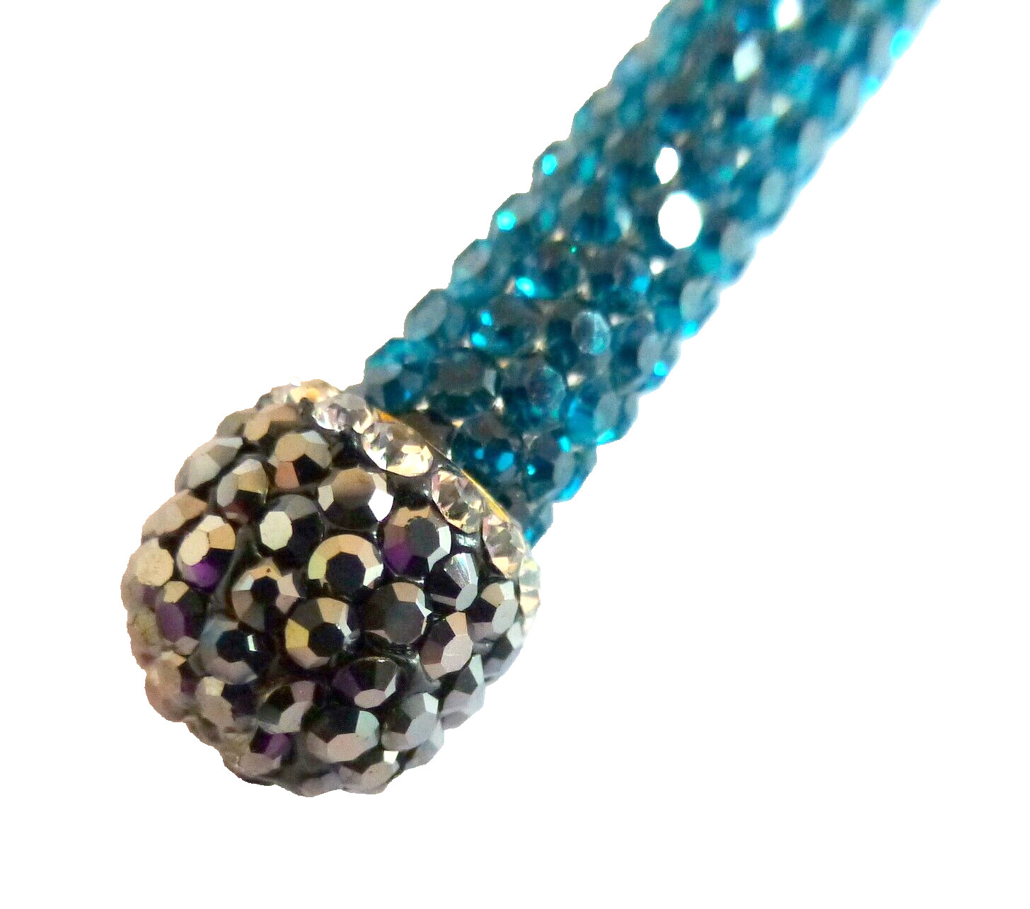 Etro Necklace Choker Turquoise Glitter Sparkle One Size NWT