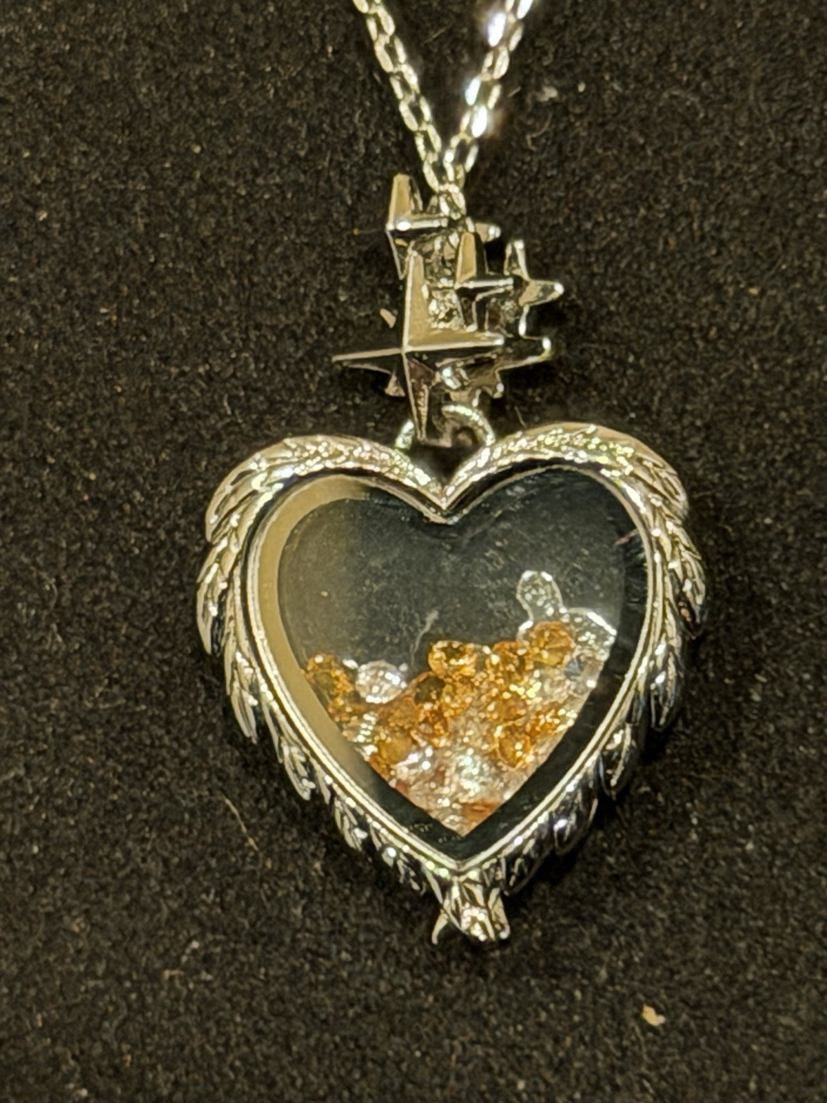 Origami Owl Silver Heart Nativity Capsule Locket With 20-22″ Chain
