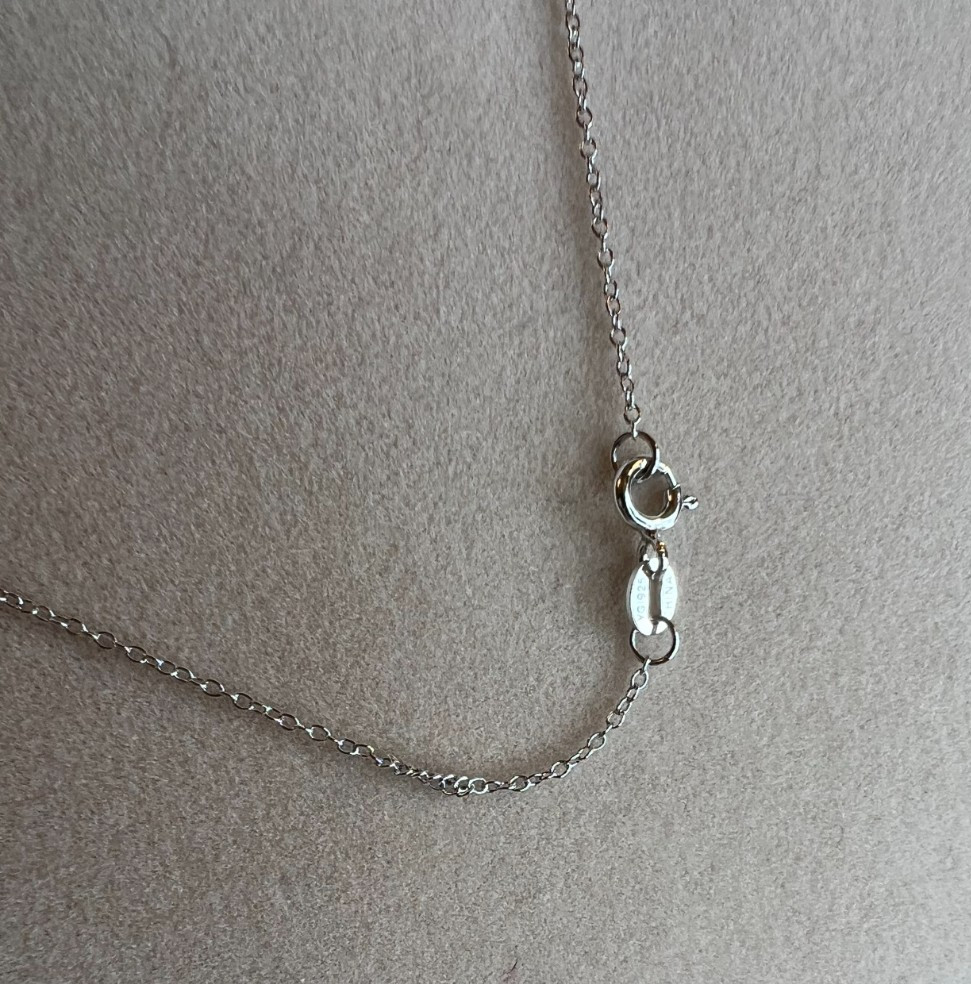 Bella Luce sterling silver “dancing bella” teddy bear pendant w 18″ chain NEW