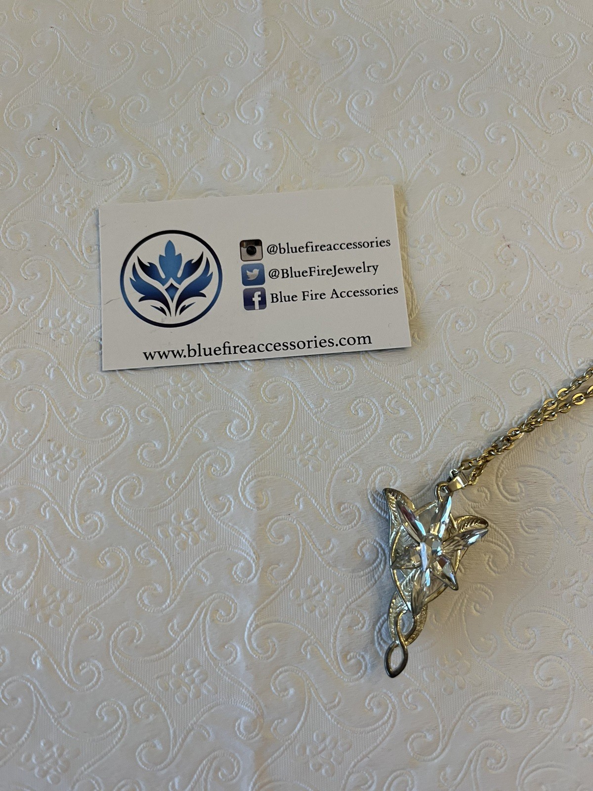 Arwen Evenstar Necklace – Lord of the Rings Pendant Jewelry for Women