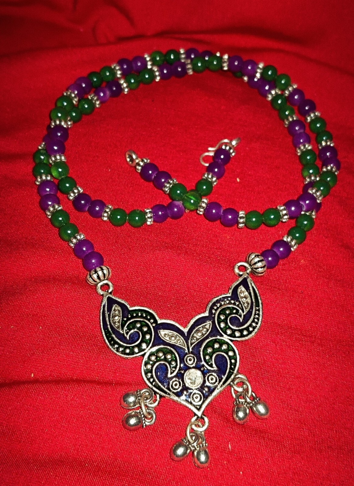 Women’s Traditional Wedding Jewelry Necklace/pendant Multi Beads Pack of 4