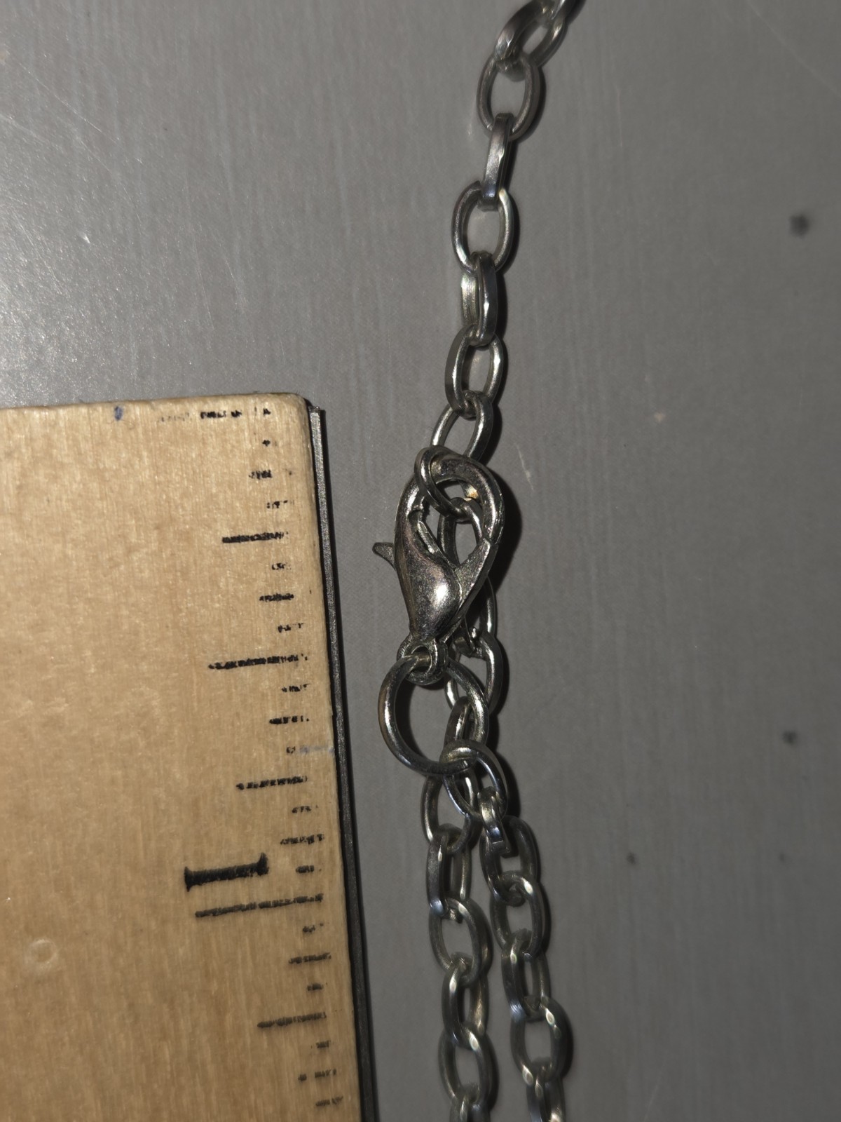 2 Red Bead Necklaces Silvertone Chain 18 Inch And 32 Inch