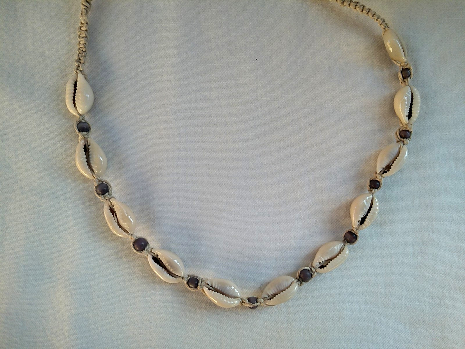 Necklace Surfer Beaded Cowrie Shell Ethnic Tribal Unisex 16″ US Seller New