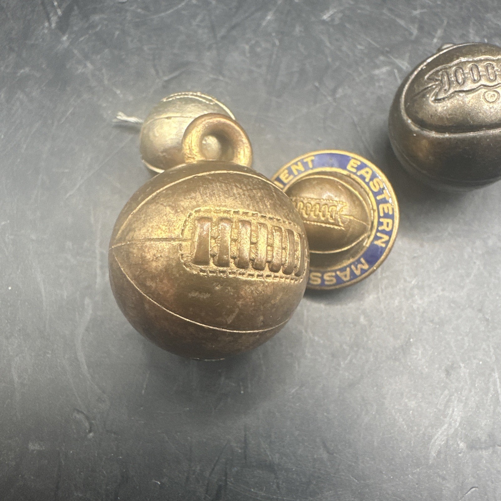 Set of 3 1950’s Basketball Necklace Charms And Vintage Pin