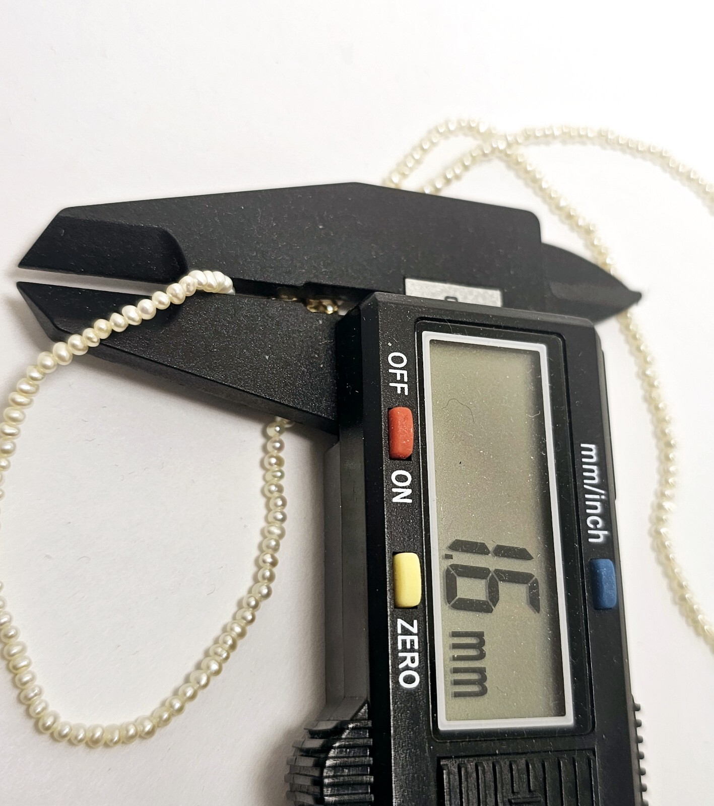 Pearl Necklace Real 1.5mm – 2mm 18 Inches