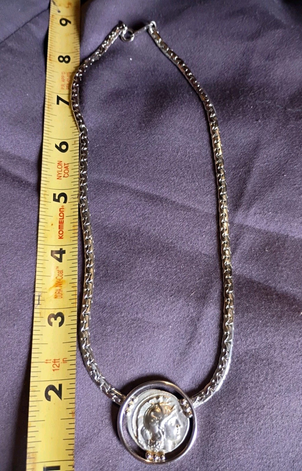 silver plated pendant Necklace By Direction One