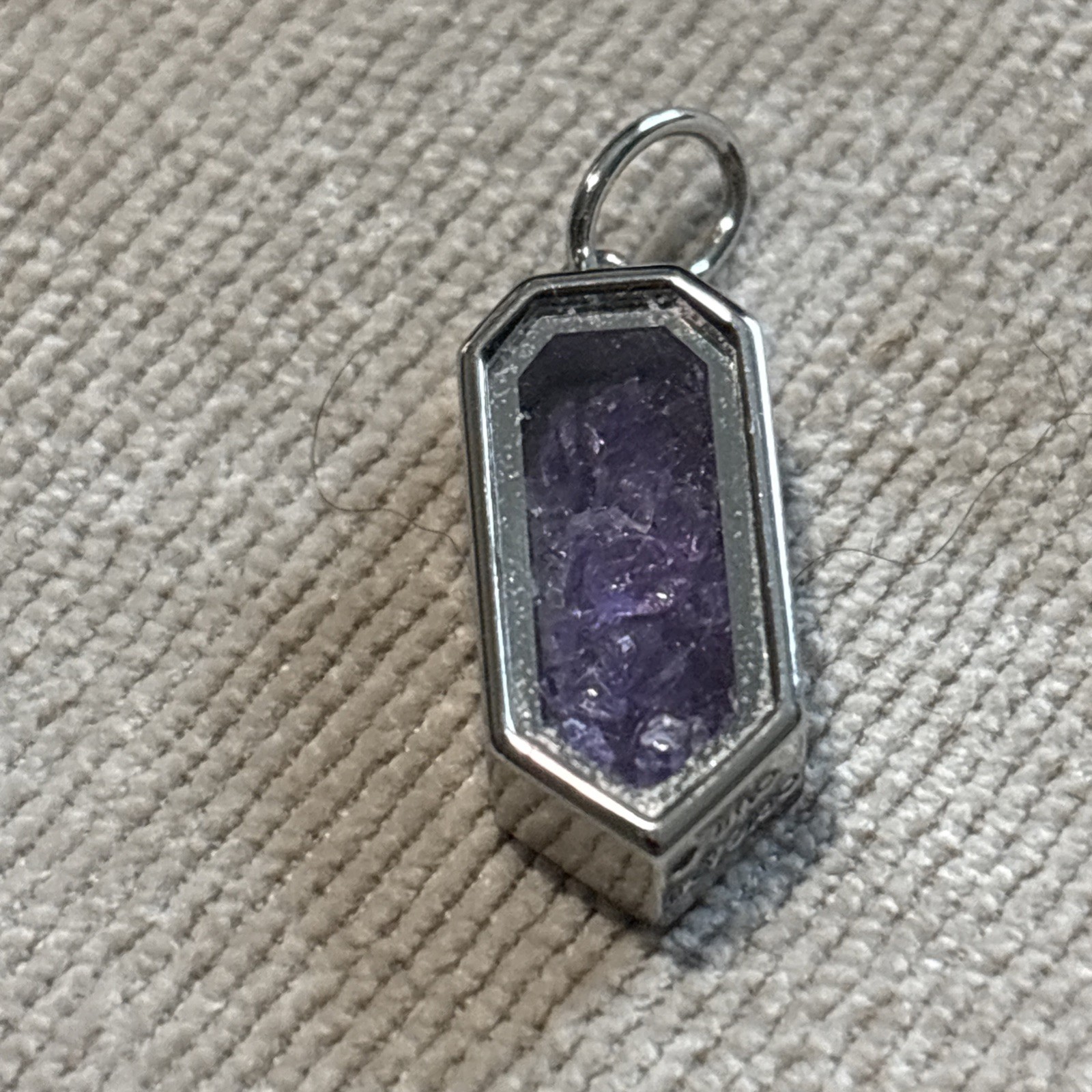 Origami Owl “Intuition” Amethyst Capsule Locket Necklace (20–22”)NIB